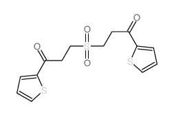 1-Propanone,3,3'-sulfonylbis[1-(2-thienyl)- structure