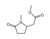 methyl 1-methyl-5-oxopyrrolidine-2-acetate structure