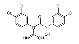 1-carbamoyl-1,3-bis(3,4-dichlorophenyl)-3-hydroxyurea结构式