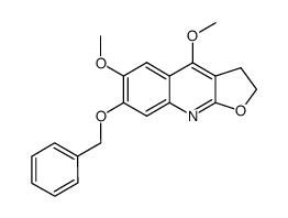 7-benzyloxy-4,6-dimethoxy-2,3-dihydro-furo[2,3-b]quinoline Structure