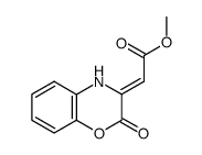 (Z)-3-methoxycarbonylmethylene-3,4-dihydro-2H-1,4-benzoxazin-2-one结构式