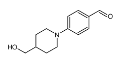 4-[4-(hydroxymethyl)piperidin-1-yl]benzaldehyde structure