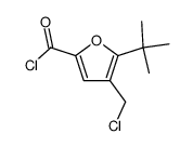 4-chloromethyl-5-tert-butylfuran-2-carboxylic acid chloride Structure