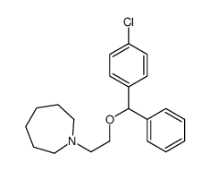 1-[2-[(4-chlorophenyl)-phenylmethoxy]ethyl]azepane结构式