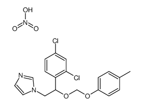 1-(2-(2,4-Dichlorophenyl)-2-((4-methylphenoxy)methoxy)ethyl)-1H-imidaz ole nitrate Structure