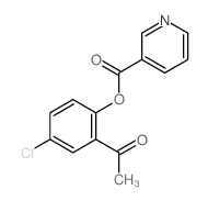 (2-acetyl-4-chloro-phenyl) pyridine-3-carboxylate Structure