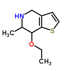 Thieno[3,2-c]pyridine, 7-ethoxy-4,5,6,7-tetrahydro-6-methyl- (9CI) structure