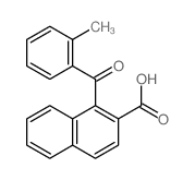 1-(2-methylbenzoyl)naphthalene-2-carboxylic acid structure