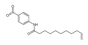 10-Undecenamide, N-(4-nitrophenyl)-结构式