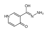 3-Pyridinecarboxylic acid,1,4-dihydro-4-oxo-,hydrazide结构式