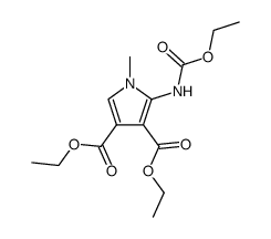 2-carbethoxyamino-3,4-dicarbethoxy-1-methylpyrrole结构式