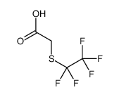 Pentafluoroethylthioacetic acid结构式