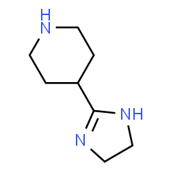 Piperidine, 4-(4,5-dihydro-1H-imidazol-2-yl)- (9CI) structure