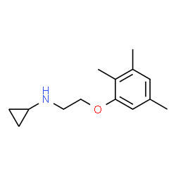 Cyclopropylamine, N-[2-(2,3,5-trimethylphenoxy)ethyl]- (8CI) structure