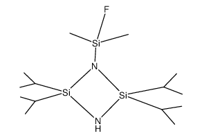 1-(fluorodimethylsilyl)-2,2,4,4-tetraisopropyl-1,3,2,4-diazadisiletidine结构式