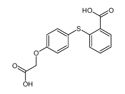 2-[[4-(carboxymethoxy)phenyl]thio]benzoic acid结构式