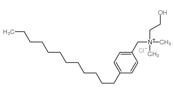 (p-dodecylbenzyl)(2-hydroxyethyl)dimethylammonium chloride Structure