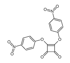 3,4-bis(4-nitrophenoxy)cyclobut-3-ene-1,2-dione Structure