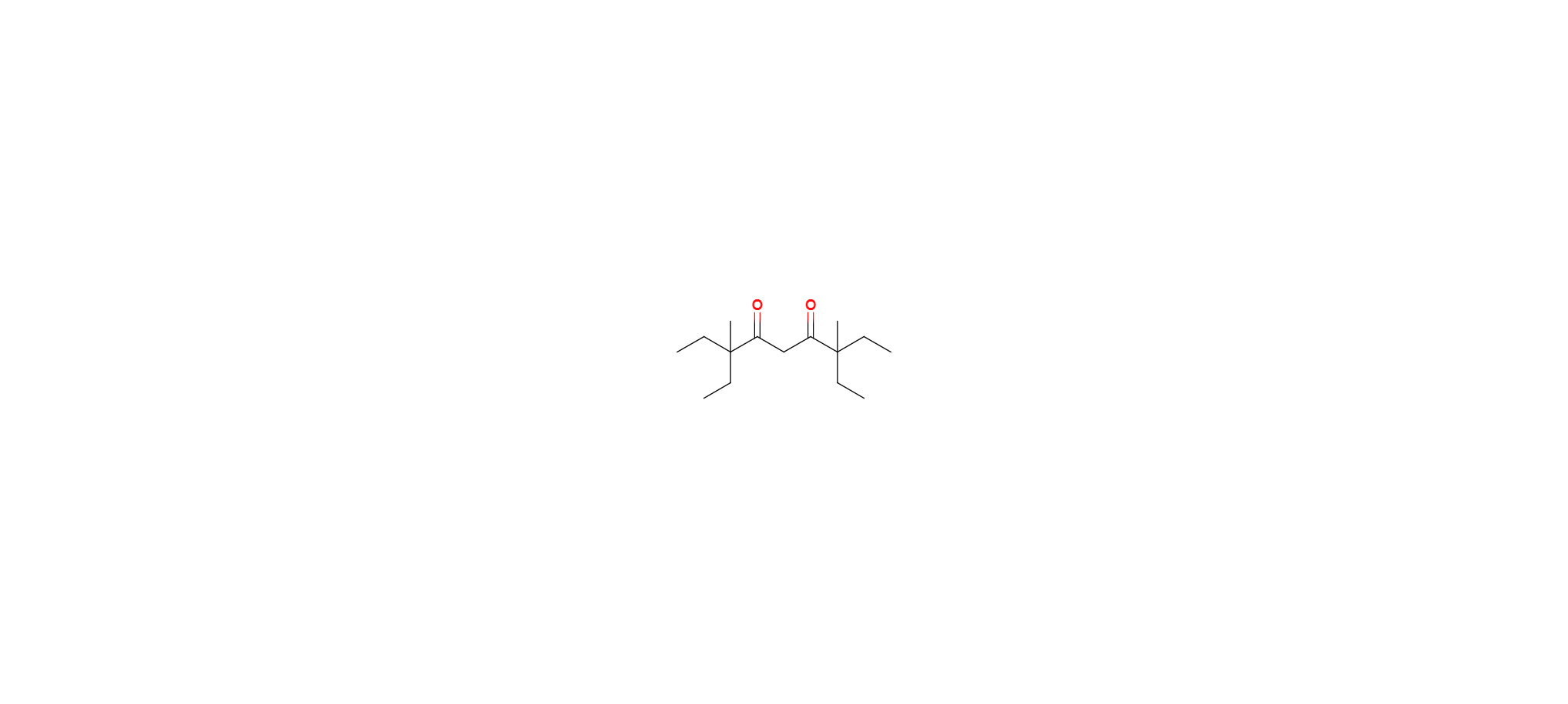 2,2,6,6-tetraethyl-3,5-heptanedione Structure