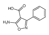 4-Isoxazolecarboxylicacid,5-amino-3-phenyl-(6CI,9CI) Structure