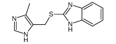 2-[(5-methyl-1H-imidazol-4-yl)methylsulfanyl]-1H-benzimidazole结构式