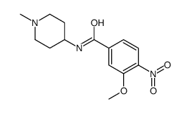 3-methoxy-N-(1-methylpiperidin-4-yl)-4-nitrobenzamide图片