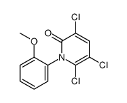 3,5,6-trichloro-1-(2-methoxyphenyl)pyridin-2-one Structure