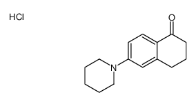 6-piperidin-1-yl-3,4-dihydro-2H-naphthalen-1-one,hydrochloride结构式