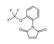 1H-PYRROLE-2,5-DIONE, 1-[2-(TRIFLUOROMETHOXY)PHENYL]- Structure