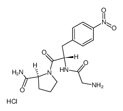 glycyl-L-4-nitrophenylalanyl-L-prolinamide hydrochloride Structure