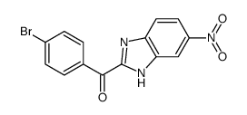 (4-bromophenyl)-(6-nitro-1H-benzimidazol-2-yl)methanone Structure