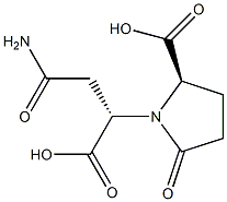 (2R,αS)-α-(2-Amino-2-oxoethyl)-2β-carboxy-5-oxo-1-pyrrolidineacetic acid structure