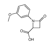 1-(3-methoxyphenyl)-4-oxoazetidine-2-carboxylic acid结构式