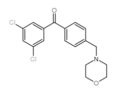 3,5-DICHLORO-4'-MORPHOLINOMETHYL BENZOPHENONE图片