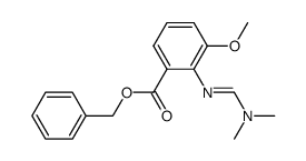 N1-(2-Benzyloxycarbonyl-6-methoxyphenyl)-N2-dimethylformamidin结构式