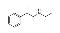 Benzeneethanamine, N-ethyl-β-methyl Structure