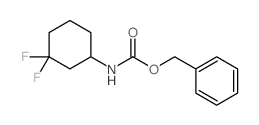 (3,3-二氟环己基)氨基甲酸苄酯结构式