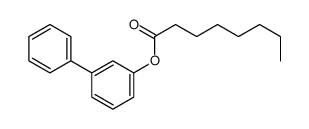 (3-phenylphenyl) octanoate Structure