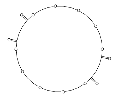 1,4,7,10,13,18,21,24,27,30-decaoxacyclotetratriacontane-14,17,31,34-tetrone Structure