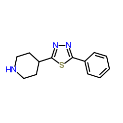 4-(5-Phenyl-1,3,4-thiadiazol-2-yl)piperidine Structure