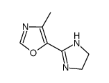 5-(4,5-dihydro-1H-imidazol-2-yl)-4-methyloxazole Structure