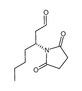 (R)-3-(2,5-dioxopyrrolidin-1-yl)heptanal结构式