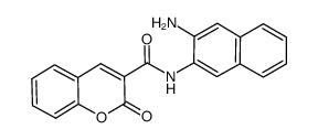 N-(3-aminonaphthalen-2-yl)-2-oxo-2H-chromene-3-carboxamide结构式