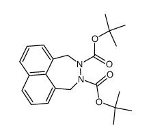 1H,4H-naphtho[1,8-de][1,2]diazepine-2,3-dicarboxylic acid di-tert-butyl ester Structure