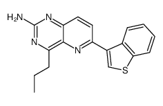 4-n-propyl-6-(1-benzothien-3-yl)pyrido[3,2-d]pyrimidin-2-ylamine Structure