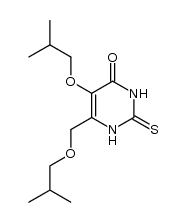 5-isobutoxy-6-isobutoxymethyl-2-thioxo-2,3-dihydro-1H-pyrimidin-4-one Structure