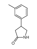 4-(3-methylphenyl)pyrrolidin-2-one结构式