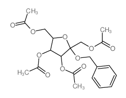 Fructofuranoside,benzyl, tetraacetate, a-D- (8CI)结构式