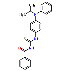 N-({4-[Isopropyl(phenyl)amino]phenyl}carbamothioyl)benzamide结构式