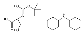 N-[tert-butoxycarbonyl]-L-serine, compound with dicyclohexylamine (1:1) Structure